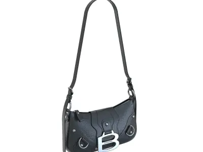 Balenciaga Essex Small Shoulder Bag Low-poly 3D model