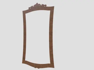 Wood Carved Frame 3D print model get
