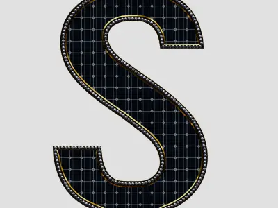 Solar Panel DOLAR Sign 3D model