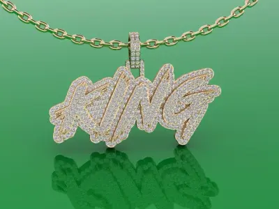 Pendant 15 King 3D print model