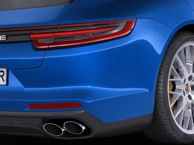 Porsche Panamera 4S 2017 3D model