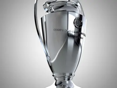 UCL Champions Trophy 2022 Low-poly 3D model