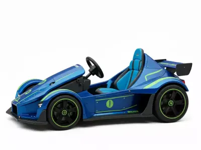 Single Seater Track Racer Car Low-poly 3D model