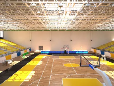 Multipurpose Stadium 3D model