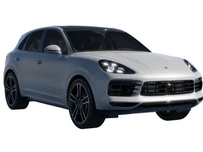 Car Rigged - Porsche Cayenne 3D model
