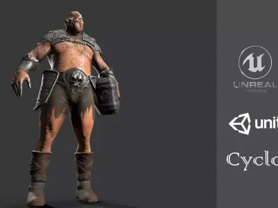 Cyclopse Low-poly 3D model