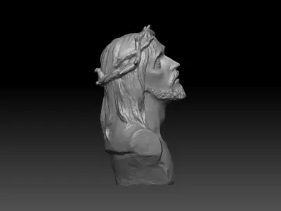 Christ bust  3D print model