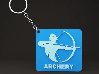 Archery Keychain 3D print model