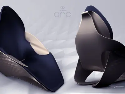 Basic car seat concept 3D model