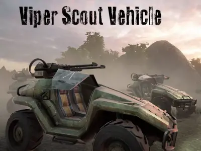 Viper Scout Low-poly 3D model