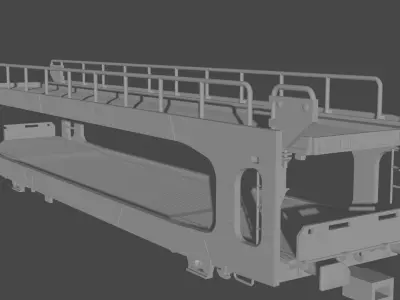H0 1-87 scale TA 260 car carrying wagon 3D print model