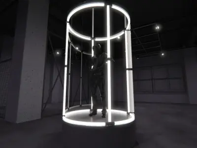 Transparent Booth Photo Opportunity 4 3D model