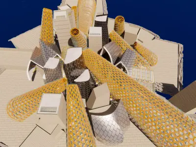 Guggenheim Abu Dhabi Museum 3D model