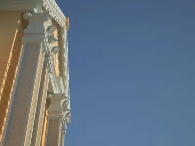 Ornamental gate Medieval danish building architecture gate india 3D model