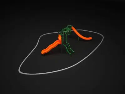 Teenagers Outdoors Toys 3D model