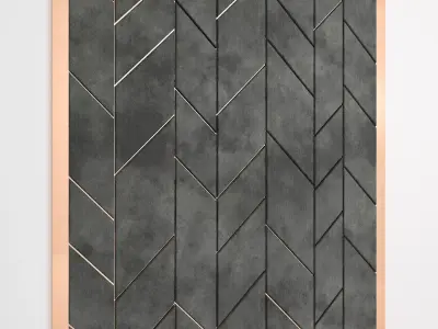 Soft wall panel decorative 3D model