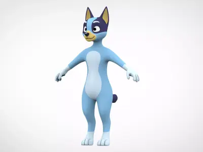 Bluey 3D model