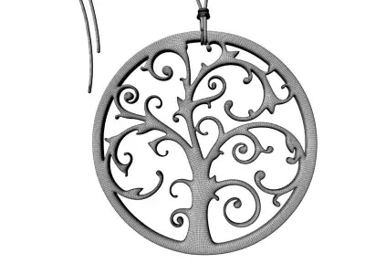 Tree Pendant 001 3D print model