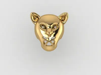 deer lion tiger fox animal 3dm printable ready gems 3D print model