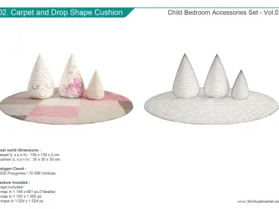 Children Bedroom Collection 3D model