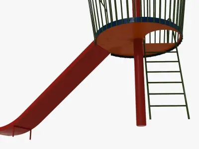 Playground rocket small 3D model