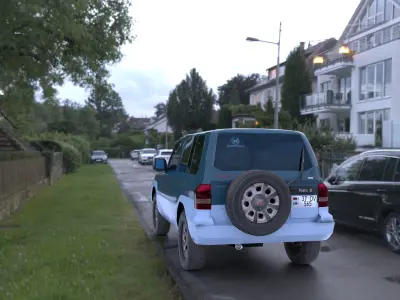 Mitsubishi Pajero Io Low Poly Low-poly 3D model