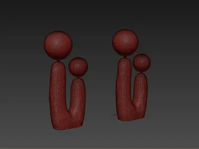 Oo Lamp  abstract 3D model