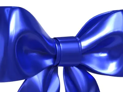 Christmas Bow Ribbon 31 Low-poly 3D model
