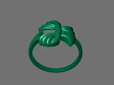 Women Ring Plain Ring Ready STL 3DM Models Womens Rings 3D print model 57