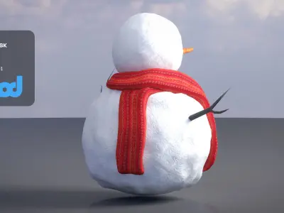 Snowman 3D model order