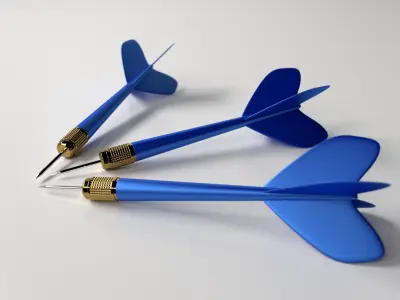 Darts three 3D model