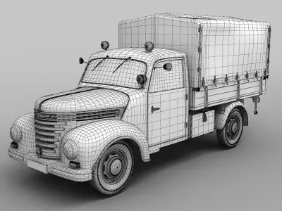 Barkas Framo V901 Fire Truck 3D model