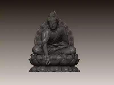 BUDDHA STATUE STL MODEL 3D print model
