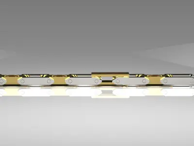 Luxury two-tone Cartier bracelet model bg0019 3D print model