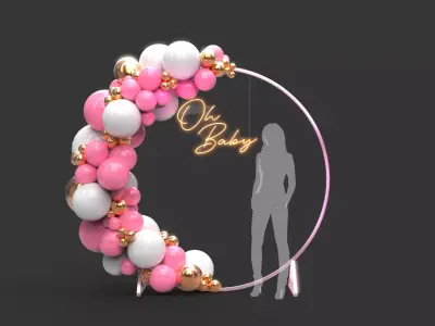 Balloon Arch 1 3D model