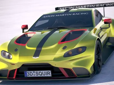 Aston Martin Vantage GTE Racecar  3D model