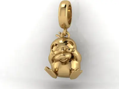pendant pokemon duck 3D print model