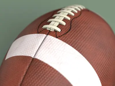 American Football Ball 3D model get