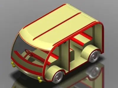 Public Service Vehicle Concept Free 3D model