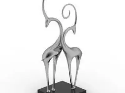 Ciervo pair of giraffes Free 3D model