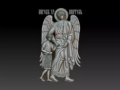 Guardian angel orthodox icon 2 3D print model