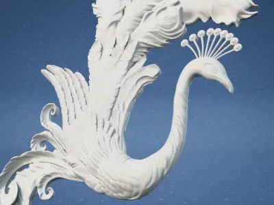 Peacock 3D print model