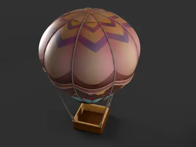 Hot Air Balloon 3D model 26