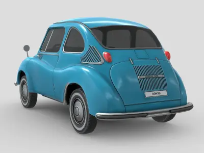Subaru 360 1958 Low-poly 3D model