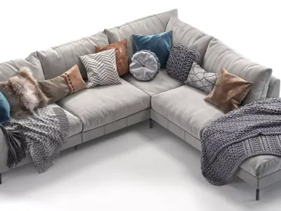 Loft corner sofa 3D model