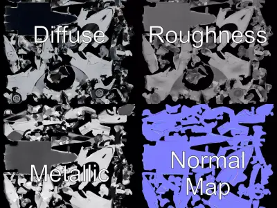 Sleek Racing Car model pack Low-poly 3D model