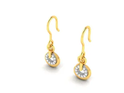 Solitaire Earring 3D print model