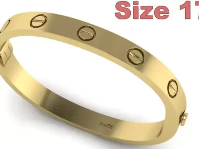  Bracelet Love Size 17 3D print model