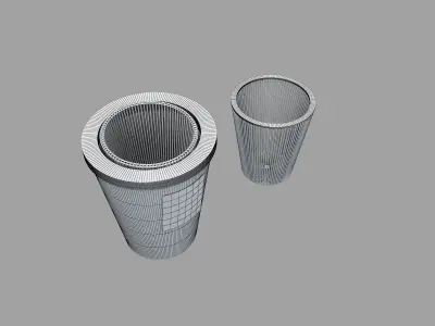 Waste Basket Decorative unit    F1 3D model