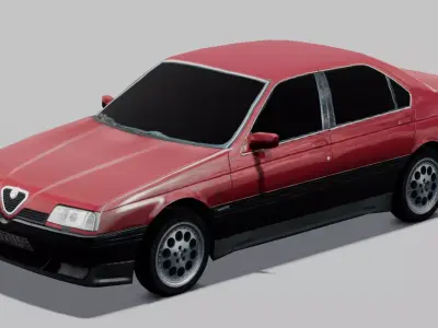 Car 3D Model Low-poly 3D model